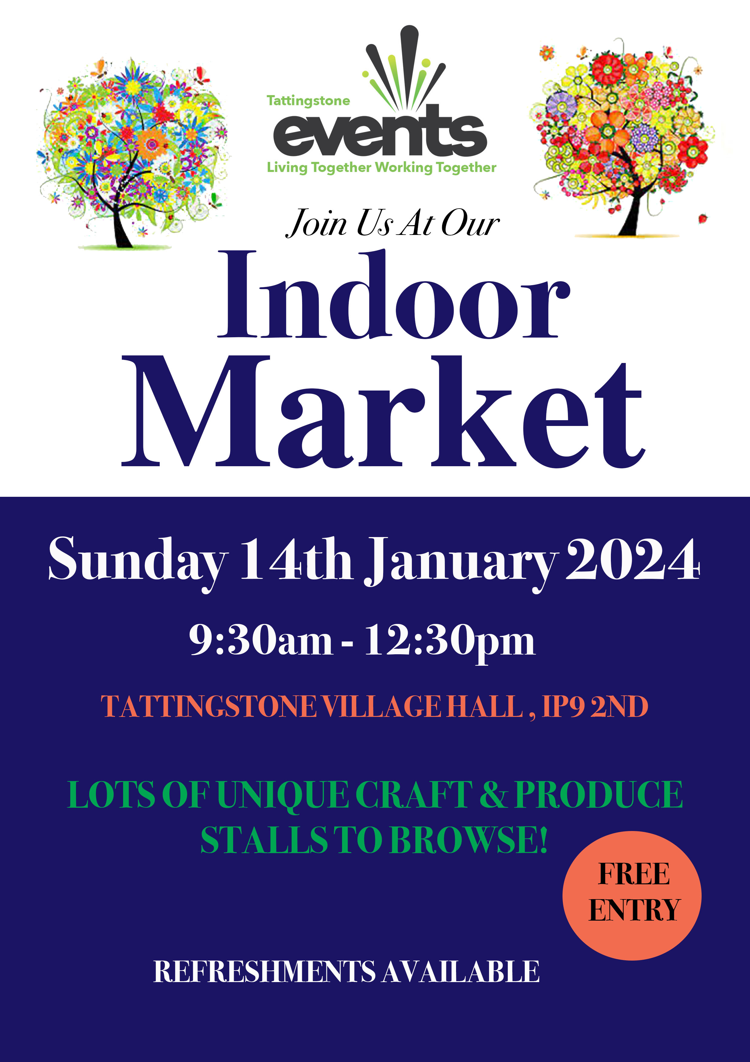 Indoor Market Sunday 14th January 2024